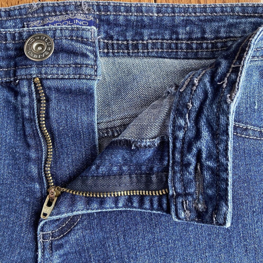 Bandolino Lania Ankle Cropped Embroidered Stretch Denim Jeans Womens 6 32 32x26 - Picture 4 of 12